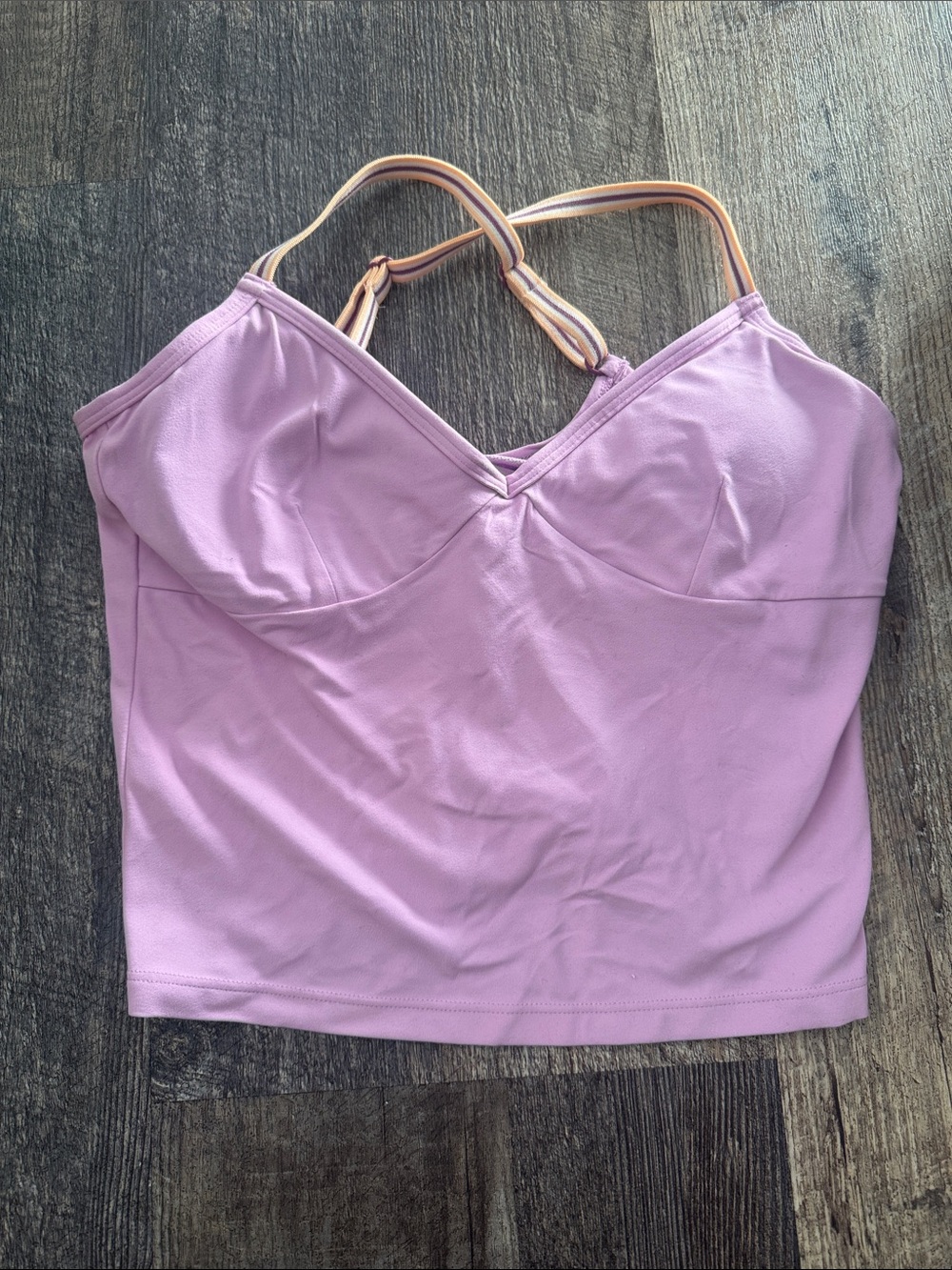 All in Motion Lilac Tank with built in bra